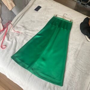 C&C California Vibrant Green A-Line Skirt